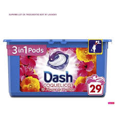 Dash Lessive Pods 3 En 1 Coquelicot x 29 Lavages